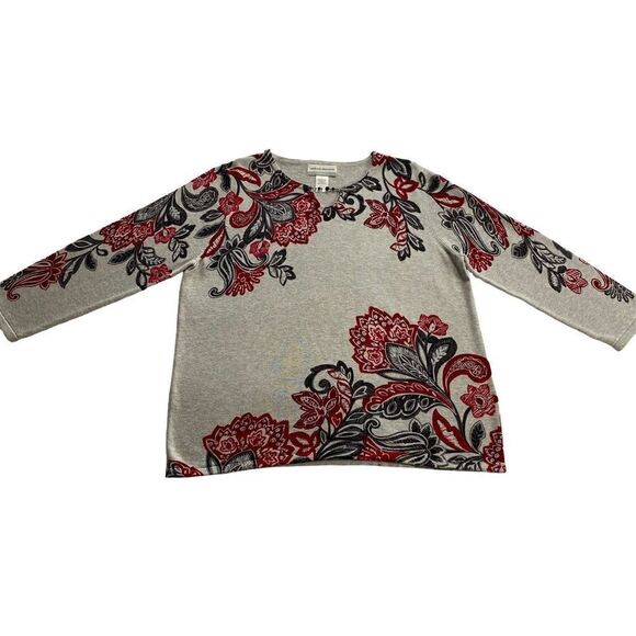 Alfred Dunner Petite Large Floral Print Keyhole
Top - Picture 1 of 11